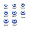 Parche Retro de Ojo de Diablo de Resina Azul Interfaz Plana para Ojo Accesorios de Joyería Hechos a Mano para Niños