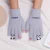 Nuevos Guantes Versátiles de Dibujos Animados Estilo Coreano, Guantes Gruesos de Felpa para Estudiantes, Calentitos de Invierno con Forro Polar, Resistentes al Viento, para Pantalla Táctil