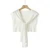 Chal Pequeño Tejido de Moda para Mujer, Capa Corta Versátil para Habitación con Aire Acondicionado, Capa Protectora del Cuello, Chal Pequeño en Capas 26