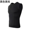 Chaleco de Fitness Deportivo Chaleco Camiseta sin Mangas para Hombre Ajustada Cuello Redondo Sudadera Ceñida de Secado Rápido Ropa de Gimnasio Fitness para Hombre
