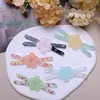 Acessórios de Cabelo DIY com Impressão Acrílica Colorida X Floral Fresco de Verão Processados e Personalizados Presilha Lateral Joias Acessórios