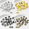 Uñas Planas de Garra, Uñas Redondas de Cuatro Garras, 4-12 mm, Libres de Óxido, Uñas Planas de Cuatro Garras para Decoración de Zapatos y Ropa