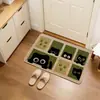 Felpudo de Alfombra para Puerta de Entrada para Uso en el Hogar, Imitación Lino con Base de Goma, Felpudo Antideslizante, Felpudo Resistente a Manchas, Alfombra Anti-Sisal al por Mayor