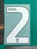 Vestido Adulto Branco Campeonato 24-25 A Estampagem de Números e Letras de Camisa Número Transferência de Calor Mapa Camisa