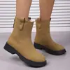 2026 Comercio Exterior Transfronterizo Botas Martin Botines Suela Blanda Moda Británica Nueva Tendencia Suela Gruesa Ajustada Elegantes Botas Chelsea