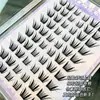 Milin pegamento dulce para pestañas postizas sin pegamento, 10 filas de pestañas postizas pequeñas y finas, racimos individuales segmentados, flujo de cabello natural rizado