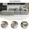 Sillón Cama Modular en Forma de L Estilo Amazon Personalizado con Sofá de Tela de Esponja Combinada Segmentada Compresible, Extraíble y Lavable