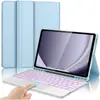Funda Protectora para Tablet Samsung S9 10Fe con Touchpad Teclado Bluetooth Retroiluminado de 7 Colores 6Lite con Ranura para Lápiz Funda Adecuada