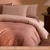Conjunto de cama de alta qualidade de quatro peças 100S, feito de algodão puro, com acabamento espessado e escovado, e uma capa de edredom quente para outono e inverno. 4A