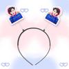 Ohm Pawat Chen Binglin tiara de mola acessórios de cabelo suporte periférico de show mesmo estilo