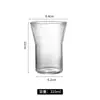Copo de Água de Vidro com Padrão Vertical Estilo Japonês e Abertura Ampla Copo de Cocktail Vintage Copo para Bebidas Especiais Copo de Suco Copo de Cerveja Copo para Bebidas
