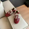 Zapatos De Xun de Cuero Suave para Mujer 2026 Nueva Llegada Primavera Zapatos de Mujer Bloque de Color con Cordones Zapatos Casuales Suela Suave Antideslizantes Zapatos de Tabla Zapatos Forrest Gump