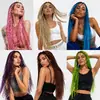 Tranças Zizi Coloridas Europeias e Americanas Extensões de Cabelo Sintético em Várias Cores [Processamento Personalizado]