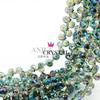 Agujero Horizontal Cristal de Fresa Cristal Facetado Cuentas Sueltas Bombilla de Luz Perlas Destellantes Accesorios para Joyería Hecha a Mano DIY Decoración Colgante para Coche