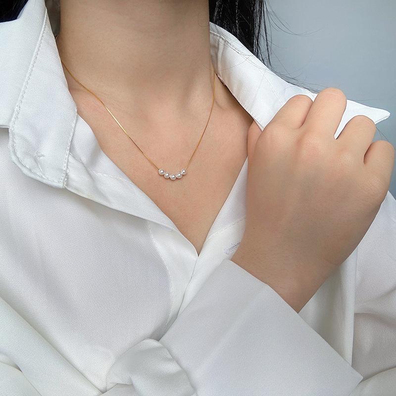 奥地利施家珍珠项链S925纯银小众高级感简约个性珍