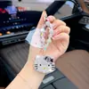 Llavero de Gato con Pedrería Estilo Coreano Femenino Estilo Ins Accesorio Versátil para Bolso Correa Linda para Teléfono para Mujeres