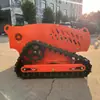 Podadora de Frutales Pequeña Nueva de Alta Eficiencia y Ahorradora de Mano de Obra Tipo Oruga con Control Remoto para Deshierbe y Corte de Césped Autopropulsada