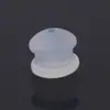 Plug de ouvido transparente para hambúrguer anti-queda não alérgico tampões de ouvido brincos brincos plug de couro acessórios de ouvido atacado