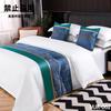 Caminho de Cama de Luxo para Hotéis Cinco Estrelas, Bandeira de Cama para Pensão, Colcha de Cama de Luxo Leve, Toalha Estilo Hotel