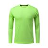 Ropa de Entrenamiento al Aire Libre para Fitness para Hombres, Cuello Redondo, Manga Larga, Camiseta de Secado Rápido para Maratón, Camiseta de Secado Rápido de Verano para Hombres