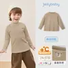 [Antibacteriana e Térmica] Camiseta de Manga Longa Infantil para Crianças de 6 Anos, Top Quente para Outono e Inverno, Gola Alta para Meninos, Camada Base para Meninas