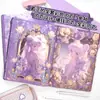 Amatista Hermosa Chica 16K Cuaderno Nuevo Piel PU Página de Color Cuaderno Planificador de Hermosa Chica Anime