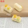 Nuevo Rollo Suizo de Fruta Tridimensional Juguete Comestible Pegamento de Crema de Pegamento DIY Accesorios de Resina Colgante para Tocados Funda de Teléfono Móvil