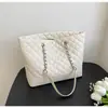 Bolso Grande de Cadena a Cuadros de Moda para Mujer, Nuevo Bolso Tote de Gran Capacidad de Lujo Ligero, Bolso de Hombro Único para Viajar, Bolso de Axila de Moda