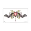 Colección Rui Ka Long: Pegatinas de Tatuaje con Patrón Seductivo para Clavícula y Pecho, Pegatinas de Tatuaje Sexy, Diseño Floral de Larga Duración con un Toque de Lujo