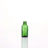 Frasco de Vidro Verde para Óleo Essencial, Frasco Spray com Conta-gotas, Frasco Transparente à Prova de Luz para Líquido de Essência, Frasco de Amostra Cosmética, Frasco de Perfume