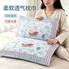 Toalla de Almohada de Gasa de Algodón Leche Estilo Nuevo, Engrosada y Antideslizante, para Uso Único, Adecuada para Uso en Casa y Estudiantes, Todas las Estaciones, Toalla de Cabeza Antideslizante de Algodón Puro, Venta al por Mayor