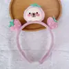 Linda Nueva Diadema de Dibujos Animados para Mujer, Diadema de Felpa para Lavarse la Cara y Aplicarse Mascarilla Facial, Accesorio para el Cabello Antideslizante