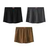 Ropa interior de hombre Huajielong de malla de seda helada, color liso, al por mayor, de cintura media, talla grande, transpirable, calzoncillos tipo bóxer para hombre, disponible para dropshipping