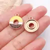 Mistura de 20 Estilos de Folha de Bordo Amarela com Gotejamento de Óleo Lua Favo de Mel Acessórios de Joias Pingentes DIY Pulseira Colar Chaveiro Charms