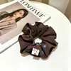 Goma de pelo scrunchie vintage versátil extragrande para adultos, elegante scrunchie floral para coleta
