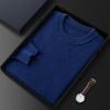 Suéter de cachemira para hombre, nuevo jersey de cuello redondo de moda de cachemira 100% pura para otoño e invierno, suéter de cachemira para hombre.