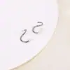 Nuevos Pendientes de Acero Inoxidable con Tornillo de Perla Retorcido de Acrílico para Piercing de Oreja, Anillo para Labio, Anillo para Nariz Europeos y Americanos