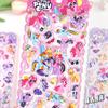 Pegatina de Burbujas de Esponja Estéreo 3D Auténtica de My Little Pony Pegatina para Niños Juguete para Bebé Niña Pegatina de Dibujos Animados