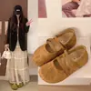 Sapatos Mary Jane Retrô Franceses Femininos 2026 Novo Outono Slip-on Sapatilhas Baixo Corte Sapatos Únicos Aumento Interno de Altura Sapatos Birkenstock
