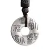Colgante Hebilla de Paz Taiyin de Chiba para Hombres y Mujeres, Estilo Chino Retro Colgante de Collar Sólido de Bendición de Paz y Alegría