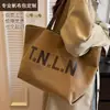 Bolsa de Lona de Grande Capacidade para Ir ao Trabalho e Sair, Logotipo Impresso Personalizado, Elegante Feita em Casa Ampliada e Espessada Bolsa Ecológica para Eventos de Presente