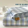 Sábana Individual de Algodón Puro, 100% Algodón, Estilo Sin Estampado, Cama Individual de Dormitorio, Lavable a Máquina, Uso en Cuatro Estaciones, Juego de Tres Piezas de Funda Nórdica y Funda de Almohada