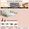 Cama de Tela Tejida al Viento Usada Retro Francés Dormitorio Principal Cama Doble Madera Maciza de Nogal Cama Tapizada Cama Tapizada Dormitorio Principal