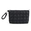 Bolsa de Cosméticos Plegada de Color Sólido Fresco con Nubes 2024 Patchwork Portátil Casual Bolso de Mano Versátil para Mujer