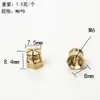 Tuerca de Latón Macizo para Muebles M4 Conector Tres en Uno Bisagra de Puerta Armario Empotrado Puerta Tuerca de Expansión Hexagonal Embebida