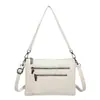 Bolsas Bolsas Femininas 2025 Nova Moda Simples Pequena Quadrada Bolsa de Mão Ombro PU Transversal Bolsa Transfronteiriça Feminina