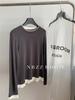 68.2% Lyocell Color Bloqueado Hongo Camiseta de Manga Larga Falsa de Dos Piezas para Mujer con Camiseta Base Otoño 2025
