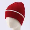 Nuevos Gorros de Punto para Hombre Otoño e Invierno, Gorros Cálidos de Lana Jacquard Bloque de Color, Gorros de Invierno Versátiles Estilo Coreano para Circunferencia de Cabeza Grande para Mujer