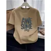 Camiseta de Algodón Puro de Manga Corta con Hombro Recto Estilo Nuevo 2026 para Mujer, Corte Delgado, Camiseta Base Gris Adelgazante, Top de Verano