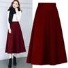 Conjunto Feminino 2026 Verão Chiffon Moda Novo Elegante Top Emagrecedor Manga Curta Saia Evasê Conjunto de Duas Peças